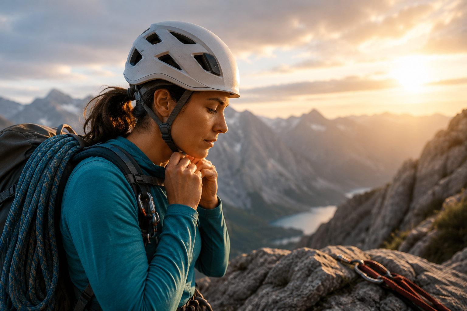 Climbing helmet